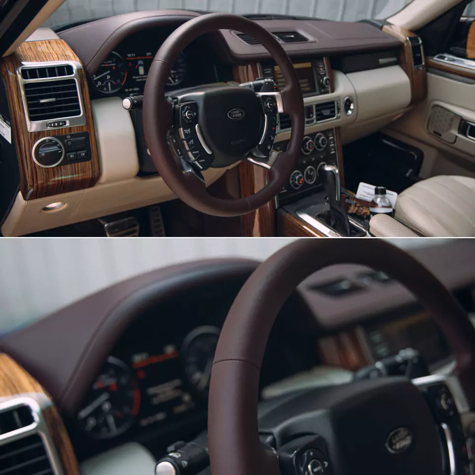 Комплексное восстановление Range Rover Autobiography Ultimate Edition! Кузовной ремонт и покраска, оклейка полиуретаном, шумоизоляция и акустика, выхлоп, детейлинг, пошив руля, крепления для планшетов